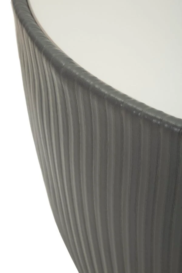 Tavolino da caffè rotondo in metallo diametro 46 cm altezza 45 cm - ELGE