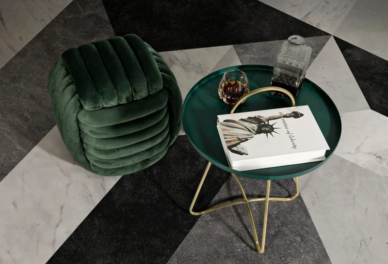 Tavolino rotondo da salotto diametro 45 cm altezza 59 cm - GRENT