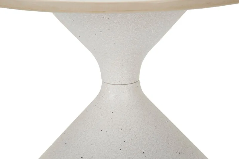 Tavolinetto rotondo bianco diametro 42 cm altezza 40 cm - TAVOLINETTO