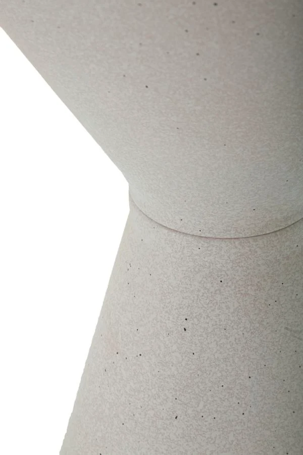 Tavolino rotondo bianco doppio piano diametro 44,5 cm altezza 63 cm - TAVOLINETTO WHITE DOUBLE