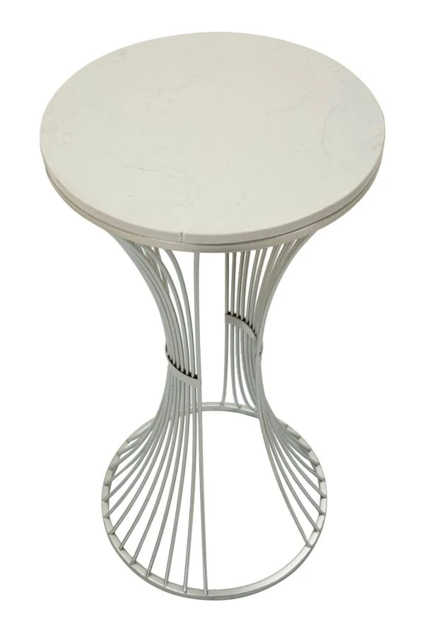 Tavolino rotondo da salotto in metallo 40x79 cm - FUNNEL
