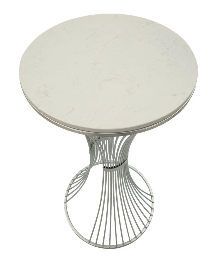 Tavolino rotondo da salotto in metallo 50x100 cm - FUNNEL