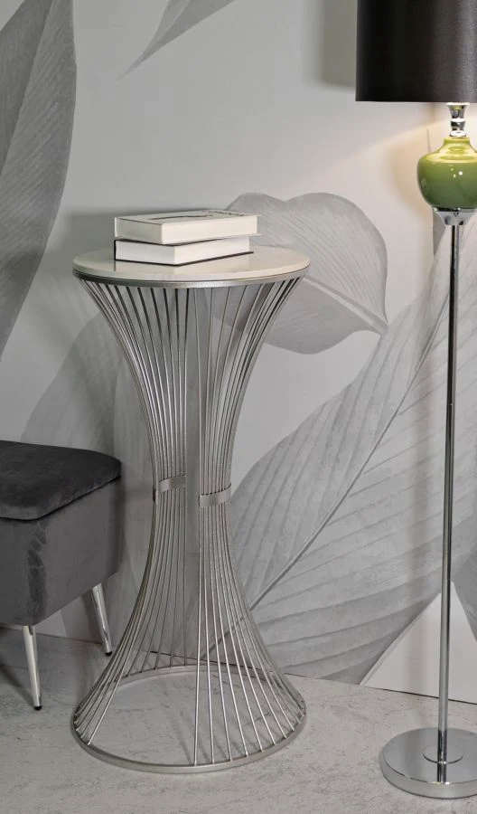 Tavolino rotondo da salotto in metallo 50x100 cm - FUNNEL
