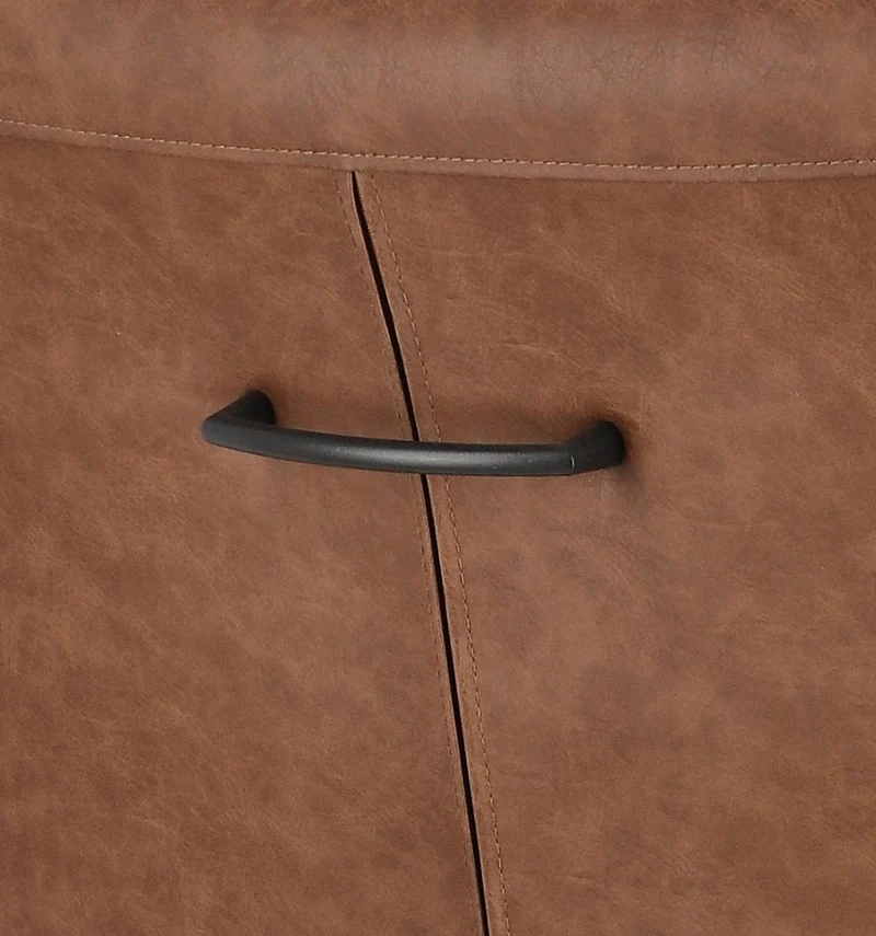 Set di 2 Sedie con Braccioli in Tessuto Tweed e Gambe in Acciaio - EVELYN