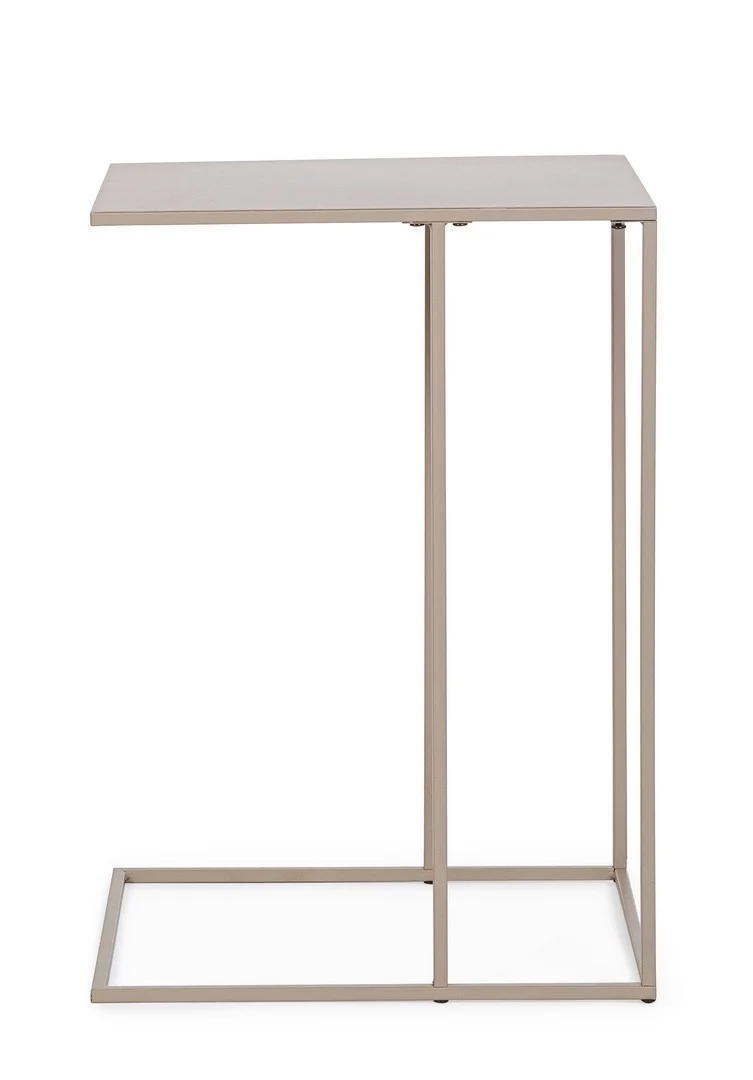 Set di 4 Tavolini Laterali in Acciaio Verniciato Nero 40x58h - ALRIK