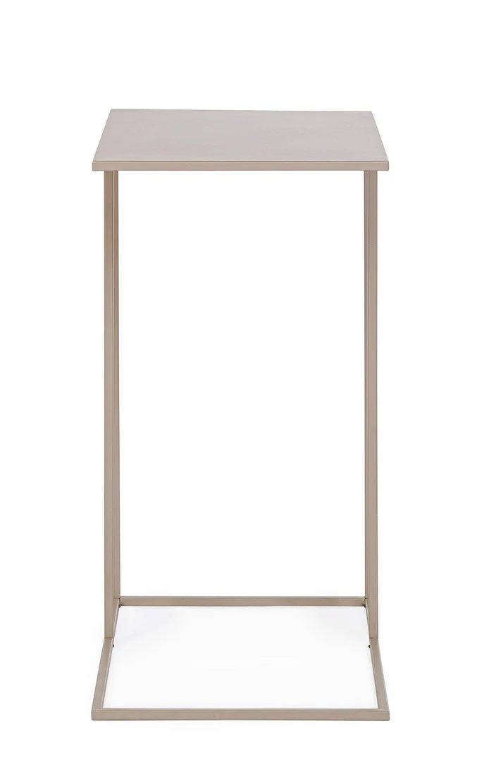 Set di 4 Tavolini Laterali in Acciaio Verniciato Nero 40x58h - ALRIK