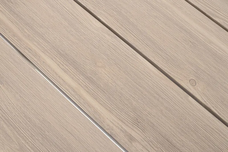 Tavolo da Giardino Ovale in Alluminio Effetto Legno 218x115 cm - ZELMAR