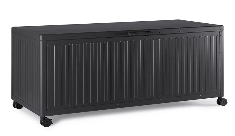 Baule Porta Cuscini con Ruote da Esterno in Alluminio e Acciaio - OCEAN
