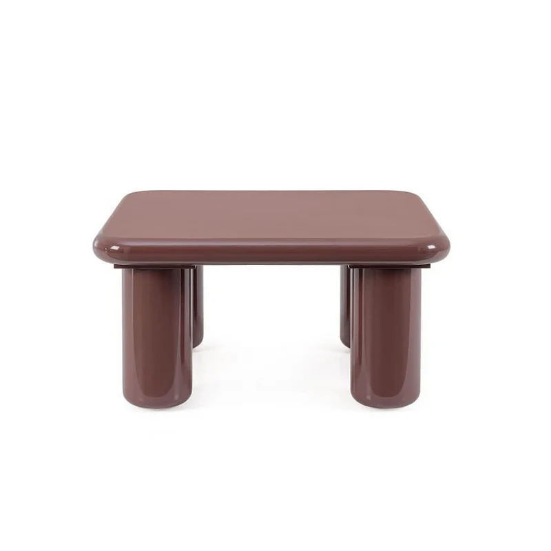 Tavolino da Salotto Quadrato in MDF Laccato Lucido - OTILIA