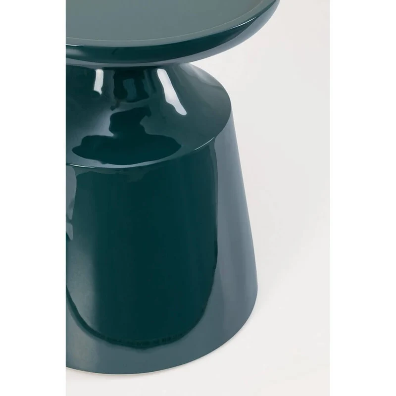 Tavolino Rotondo in MDF Laccato Lucido Base Conica - OTILIA