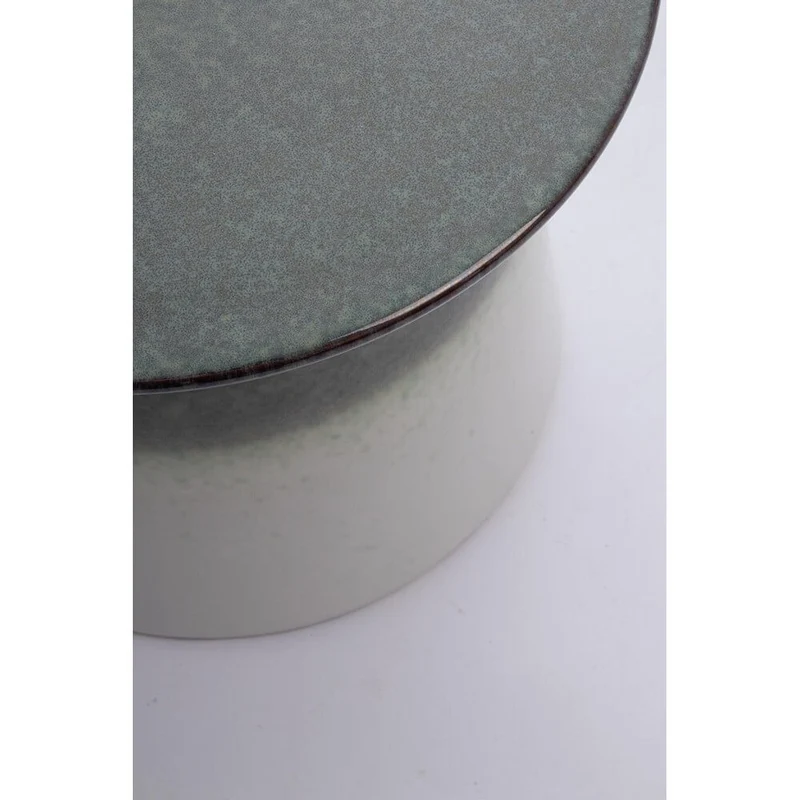 Tavolino rotondo in ceramica smaltata artigianale da interno - BARAKI