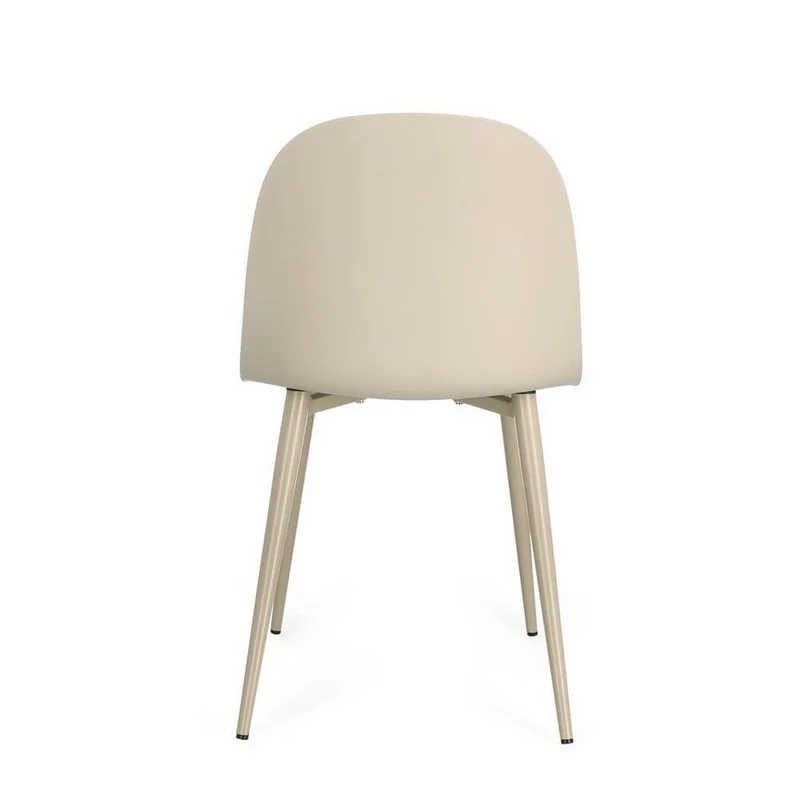 Set di 4 Sedie Moderne in Polipropilene con Gambe in Acciaio - ELLA