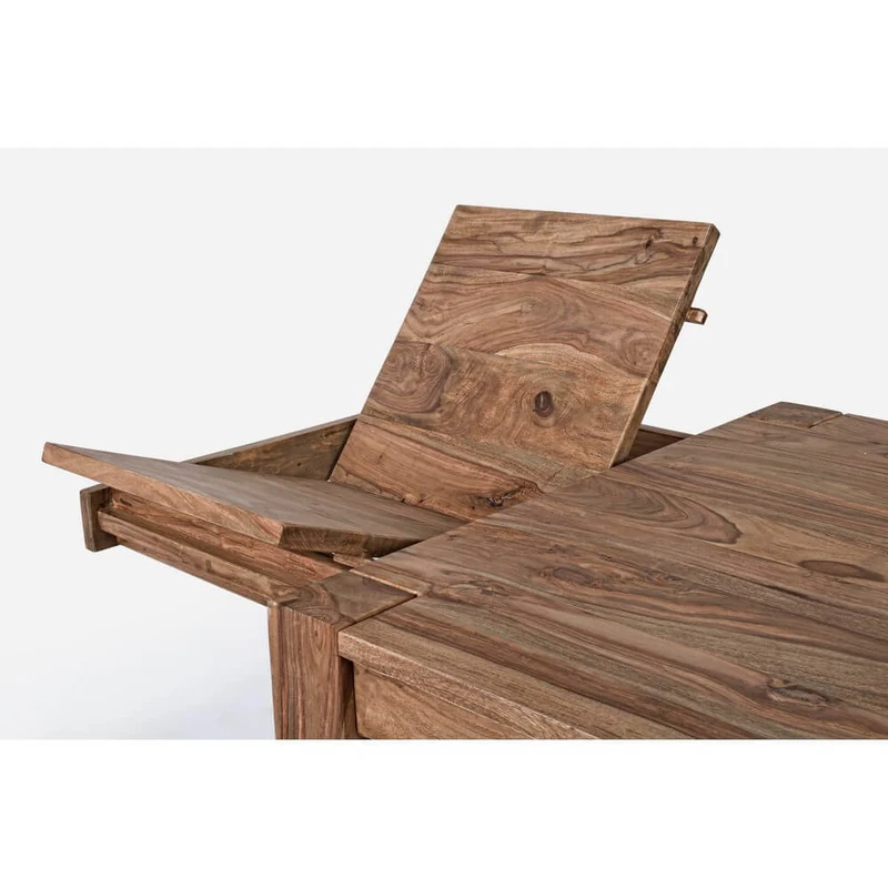 Tavolo allungabile in legno sheesham naturale 160-260x100 cm - SASHA