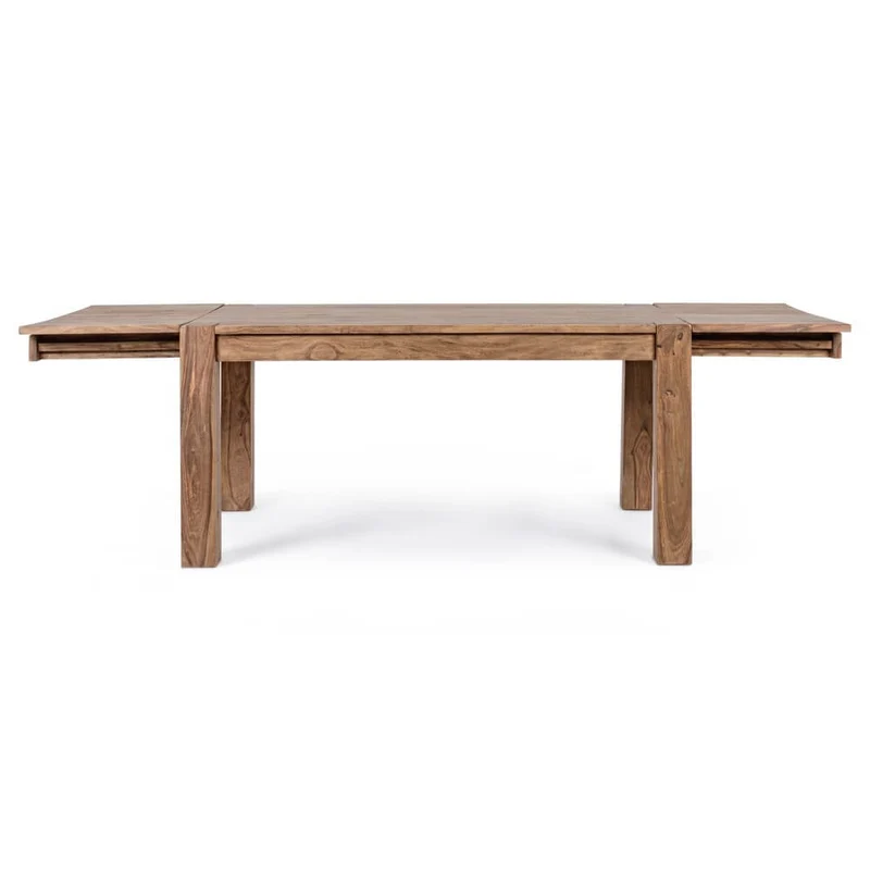 Tavolo allungabile in legno sheesham naturale 160-260x100 cm - SASHA