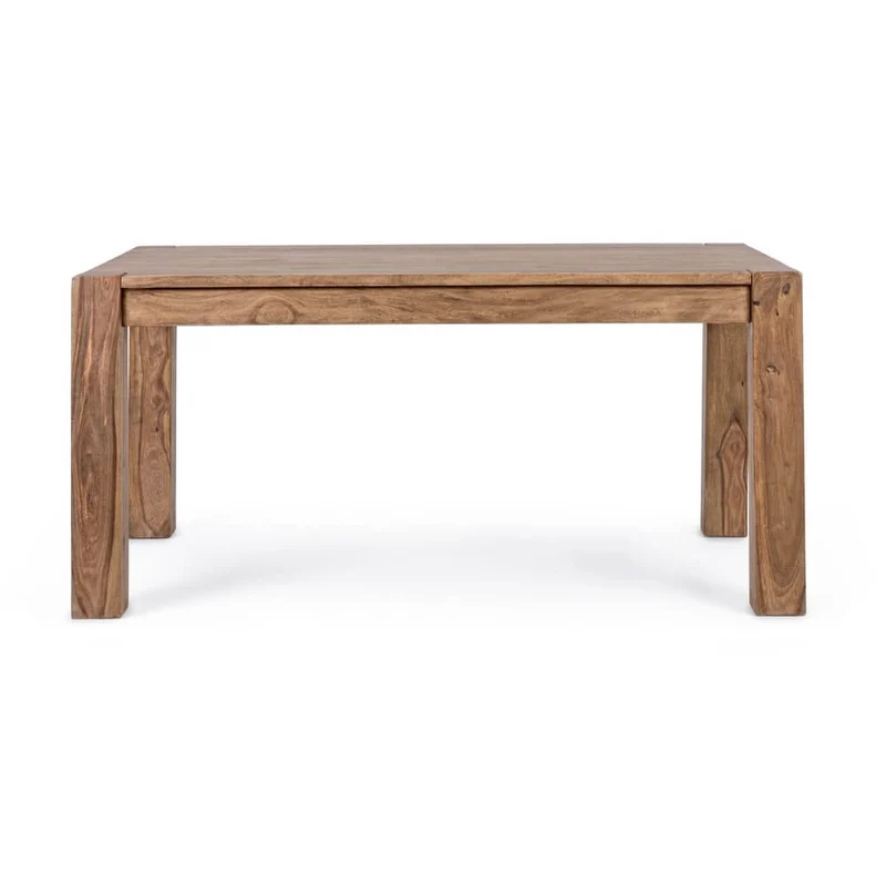 Tavolo allungabile in legno sheesham naturale 160-260x100 cm - SASHA