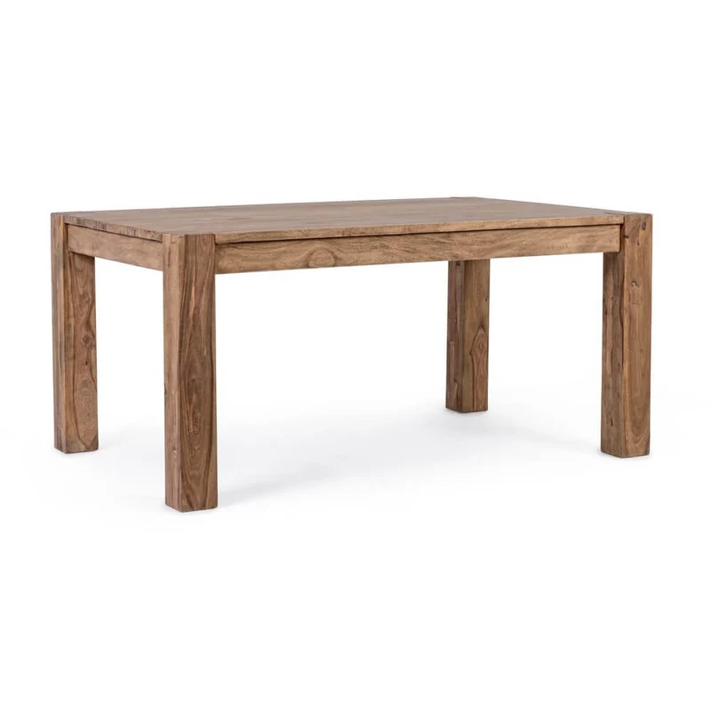 Tavolo allungabile in legno sheesham naturale 160-260x100 cm - SASHA