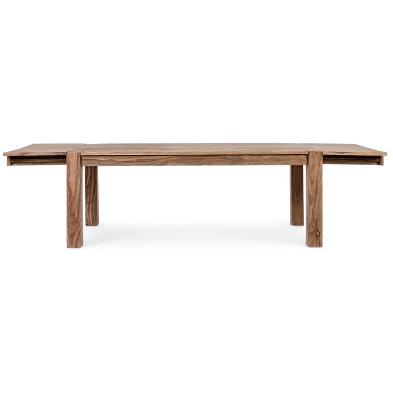 Tavolo allungabile in legno sheesham naturale 160-260x100 cm - SASHA