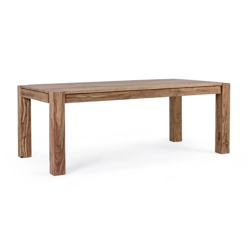 Tavolo allungabile in legno sheesham naturale 160-260x100 cm - SASHA