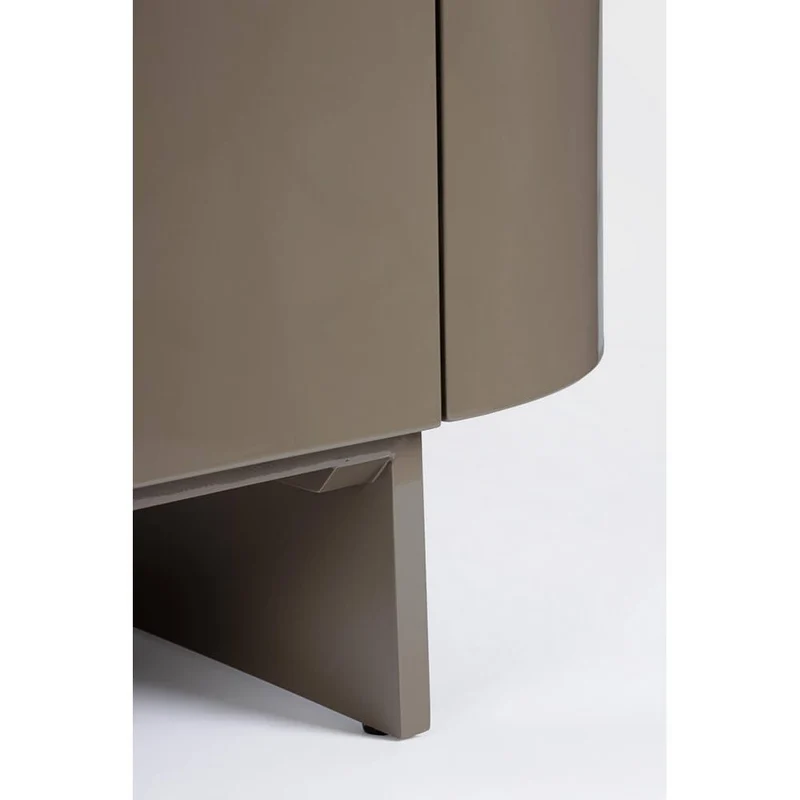 Credenza 2 Ante Laccata Lucida con Piano in Pietra Sinterizzata - OTILIA