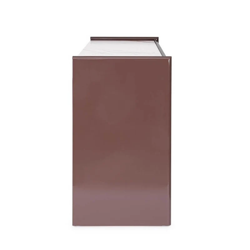 Credenza 4 Ante Laccata con Piano in Pietra Sinterizzata - OTILIA