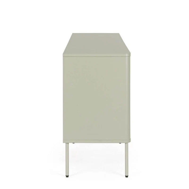 Credenza 4 Ante con Gambe in Acciaio e Finitura Laccata Opaca - NATHAN