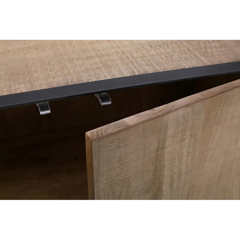 Credenza 4 Ante in Legno di Mango con Struttura in Acciaio - HAROLD