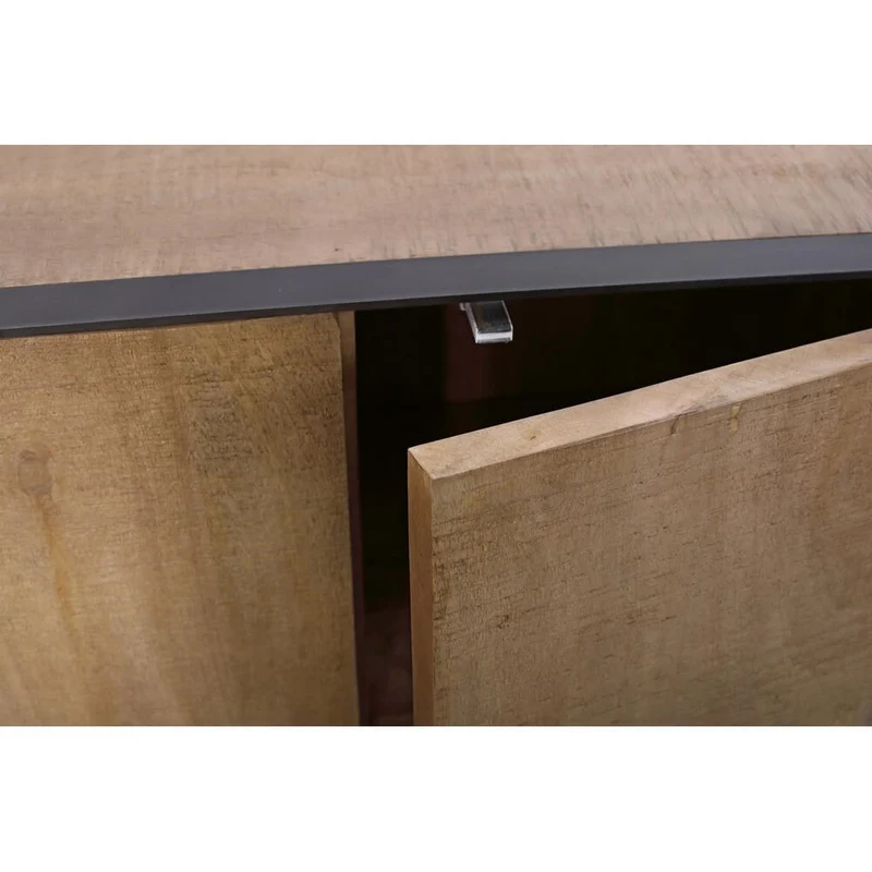 Credenza 3 Ante in Legno di Mango con Struttura in Acciaio - HAROLD