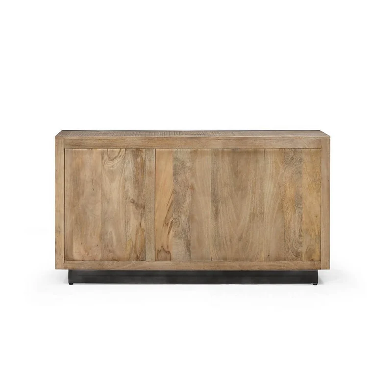 Credenza 3 Ante in Legno di Mango con Struttura in Acciaio - HAROLD