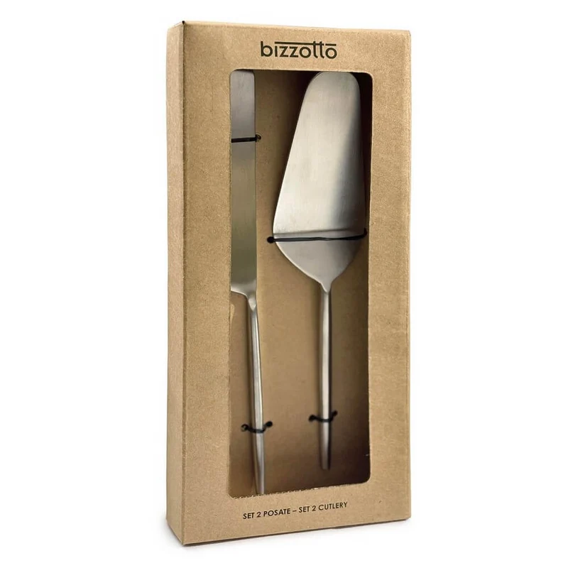 Set 2 Posate da Dessert in Acciaio Inox Finitura Satinata - BRONTE