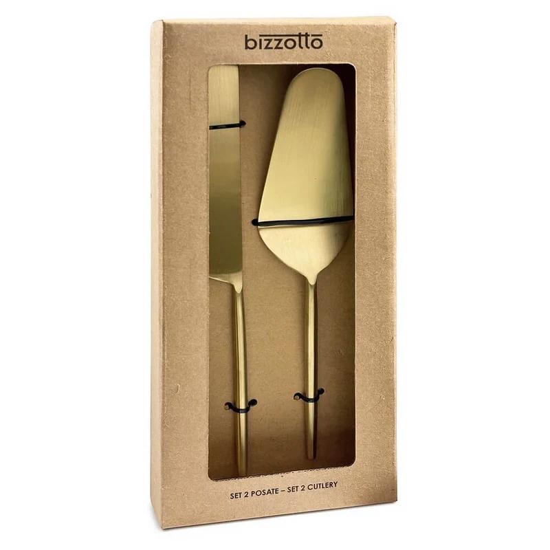Set 2 Posate da Dessert in Acciaio Inox Finitura Satinata - BRONTE