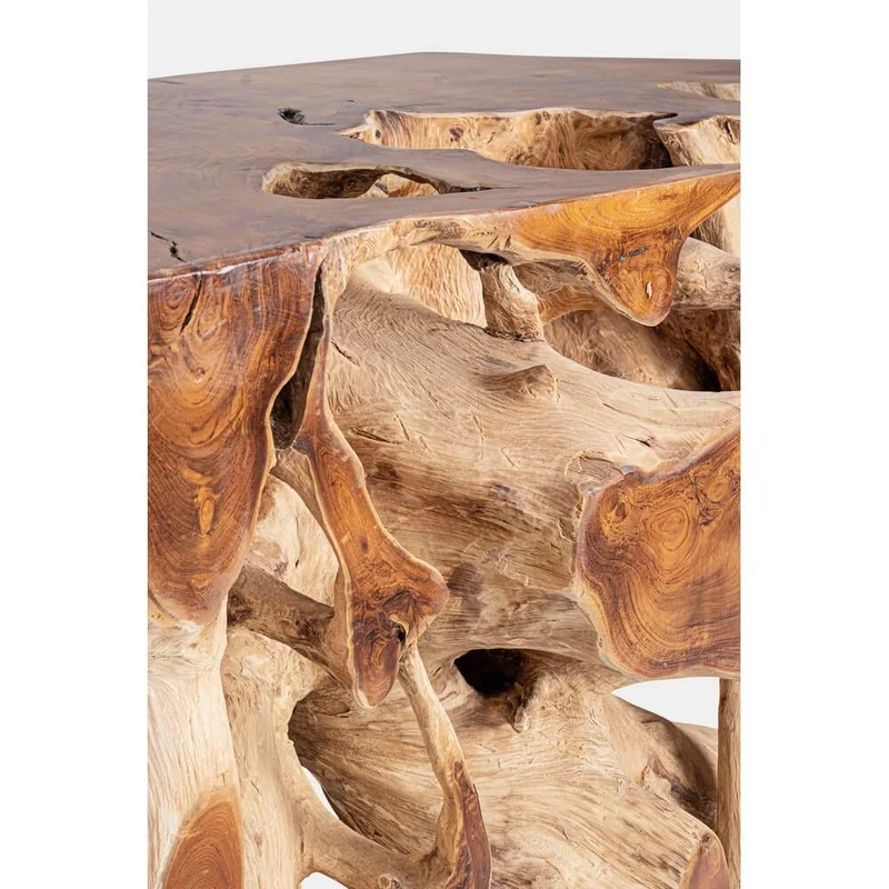 Consolle in Radici di Teak Naturale Fatta a Mano 150x45 - ROSE