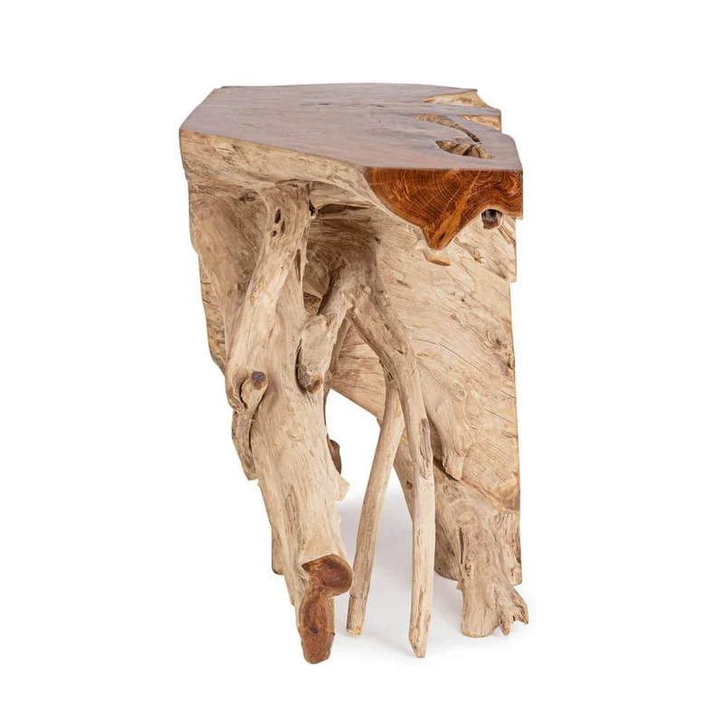 Consolle in Radici di Teak Naturale Artigianale 120x45 cm - ROSE
