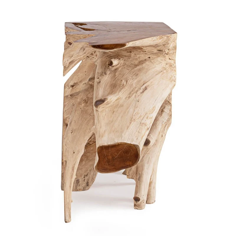 Consolle in Radici di Teak Naturale Artigianale 120x45 cm - ROSE