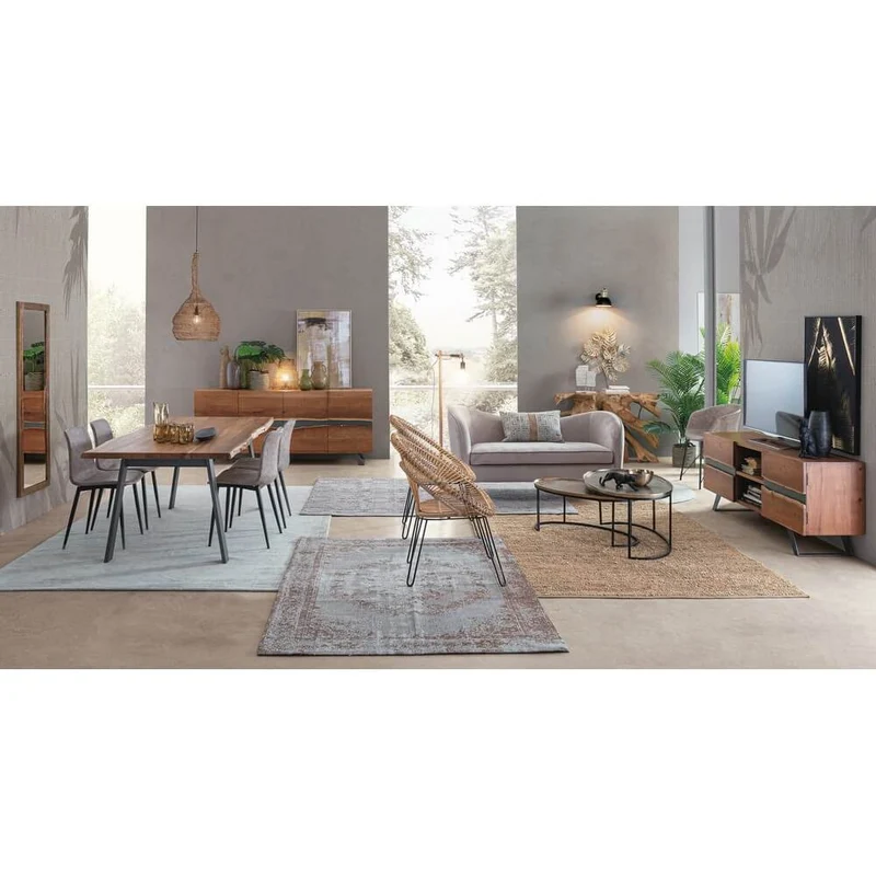 Consolle in Radici di Teak Naturale Artigianale 120x40 cm - ROSE