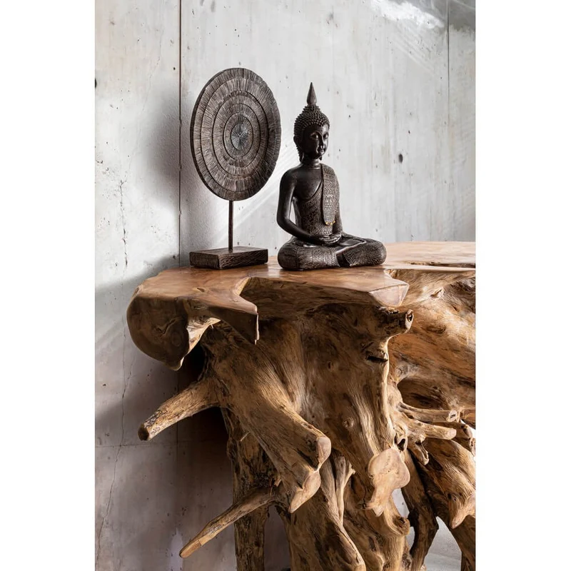 Consolle in Radici di Teak Naturale Artigianale 120x40 cm - ROSE