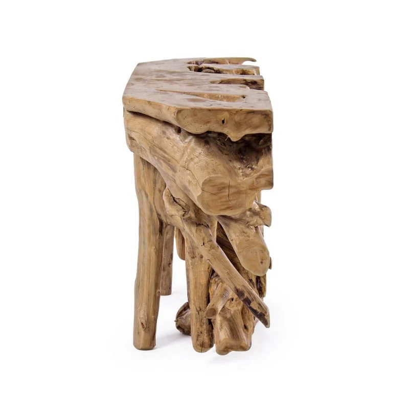 Consolle in Radici di Teak Naturale Artigianale 120x40 cm - ROSE