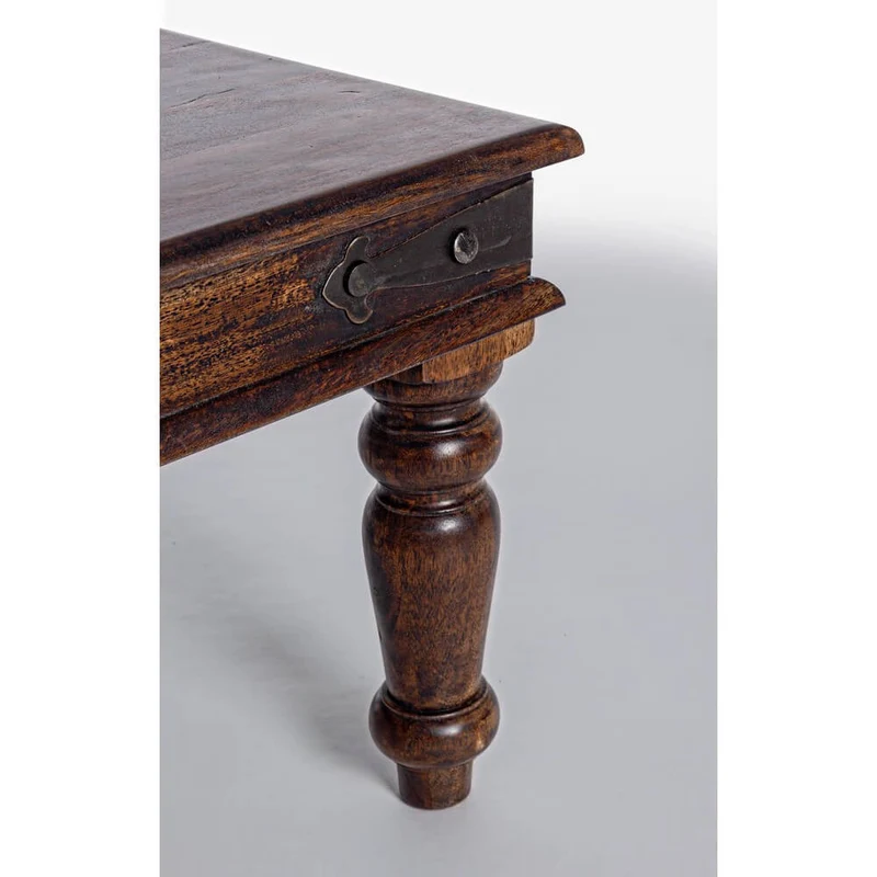 Tavolino da Salotto in Legno Massello di Acacia Stile Etnico - OASIS