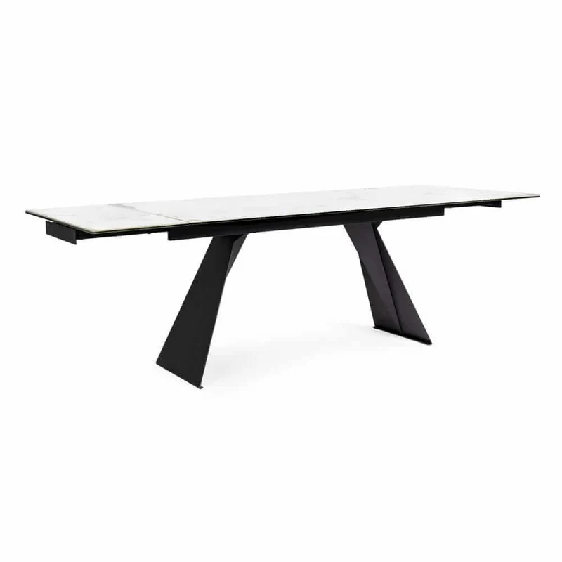 Tavolo Allungabile in Ceramica con Base in Acciaio 160-240x90 - ORION