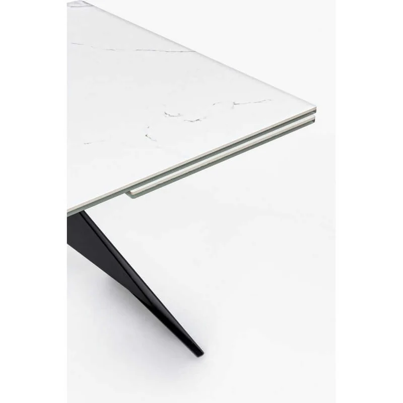 Tavolo Allungabile in Ceramica con Base in Acciaio 160-240x90 - ORION