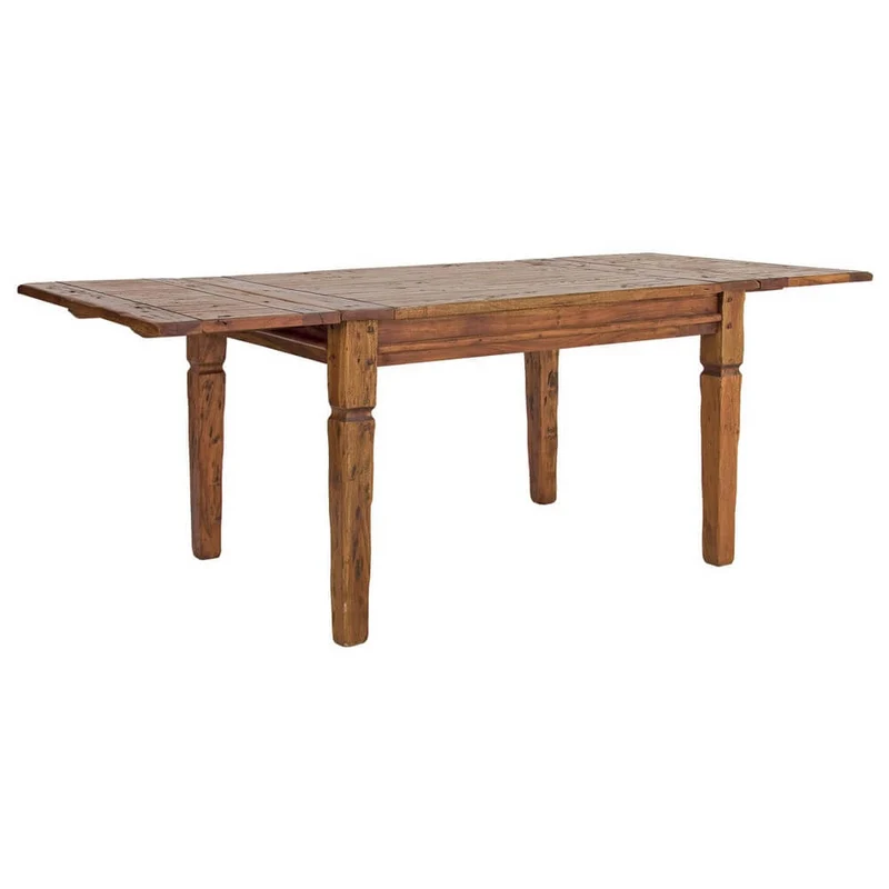 Tavolo allungabile in legno massello di acacia stile rustico - NINA