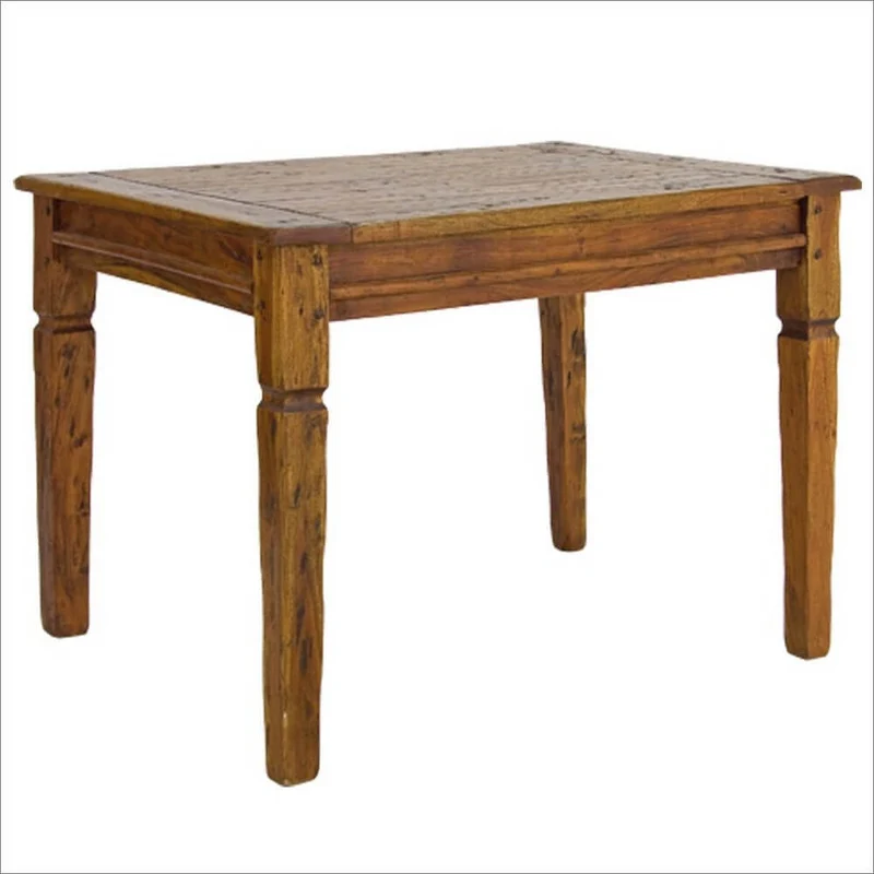 Tavolo allungabile in legno massello di acacia stile rustico - NINA