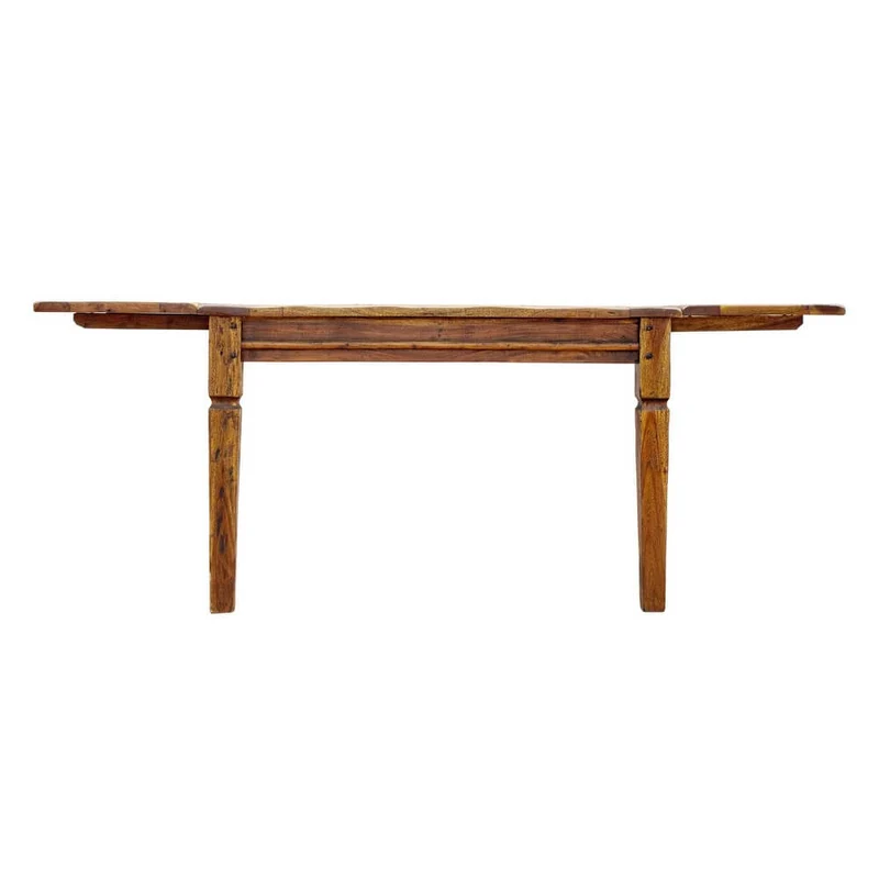 Tavolo allungabile in legno massello di acacia stile rustico - NINA