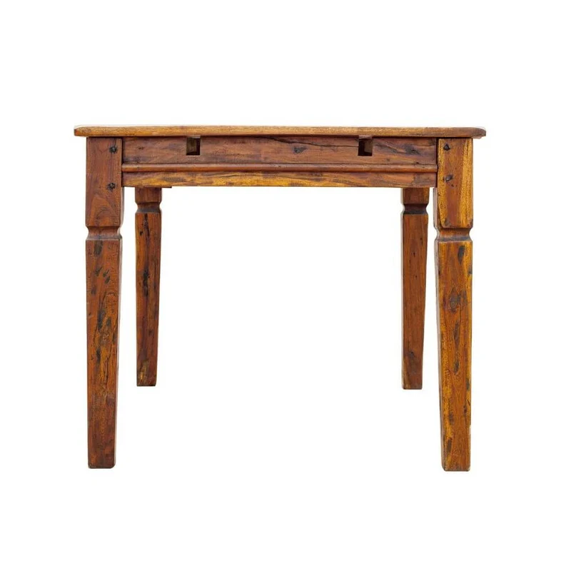 Tavolo allungabile in legno massello di acacia stile rustico - NINA