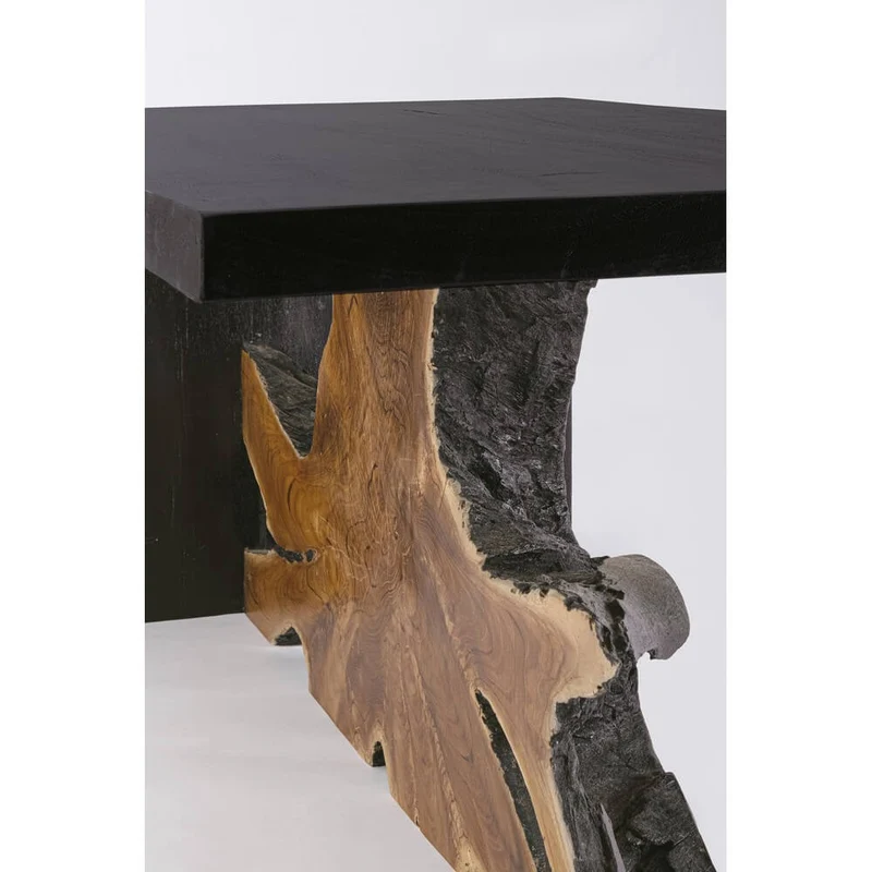 Tavolino da Salotto in Radici di Teak e Legno Suar Nero - MIA