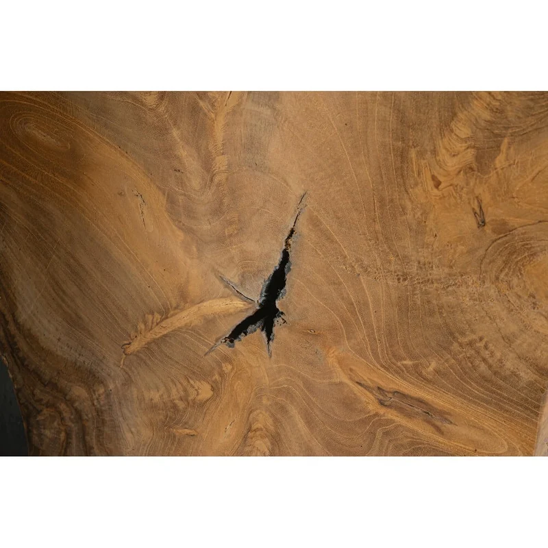 Tavolino Alto in Legno Teak e Suar con Finitura Naturale - MIA