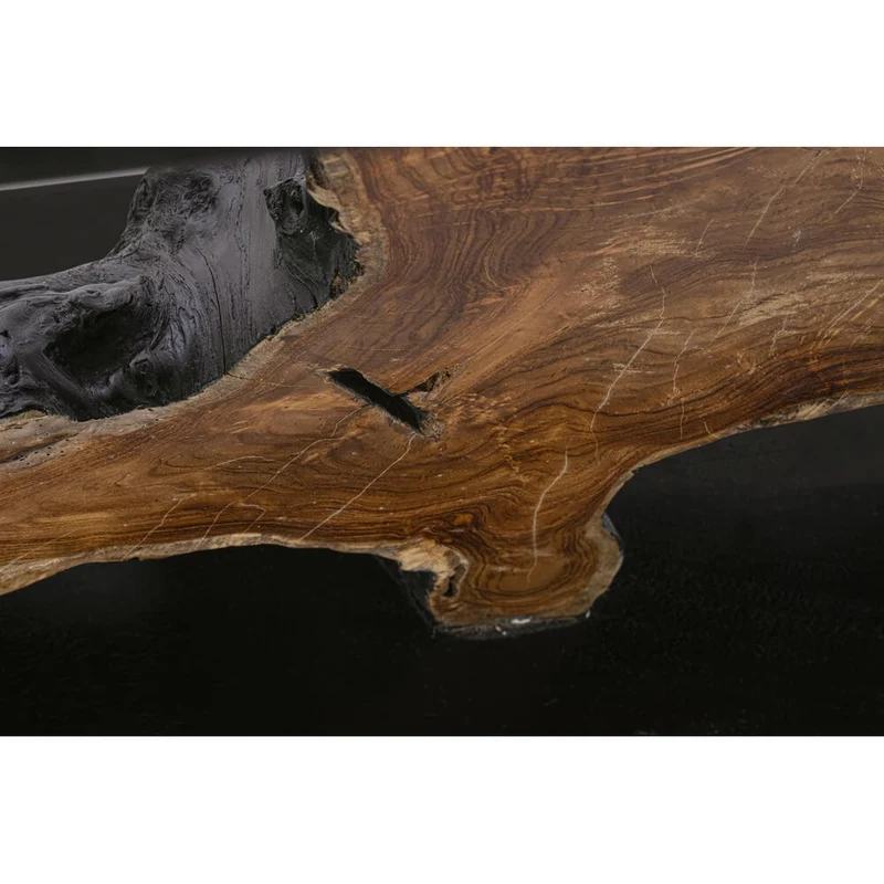 Consolle in Radica di Teak e Legno Suar Naturale 150x40 - MIA