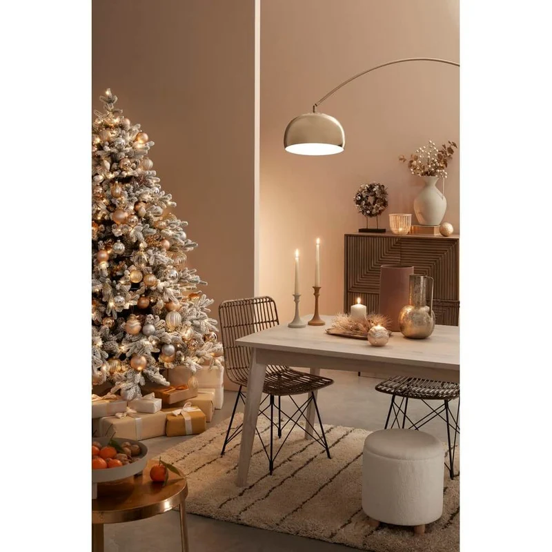 Tavolo da pranzo in legno di mango bianco decapato 173x90 cm - LENA