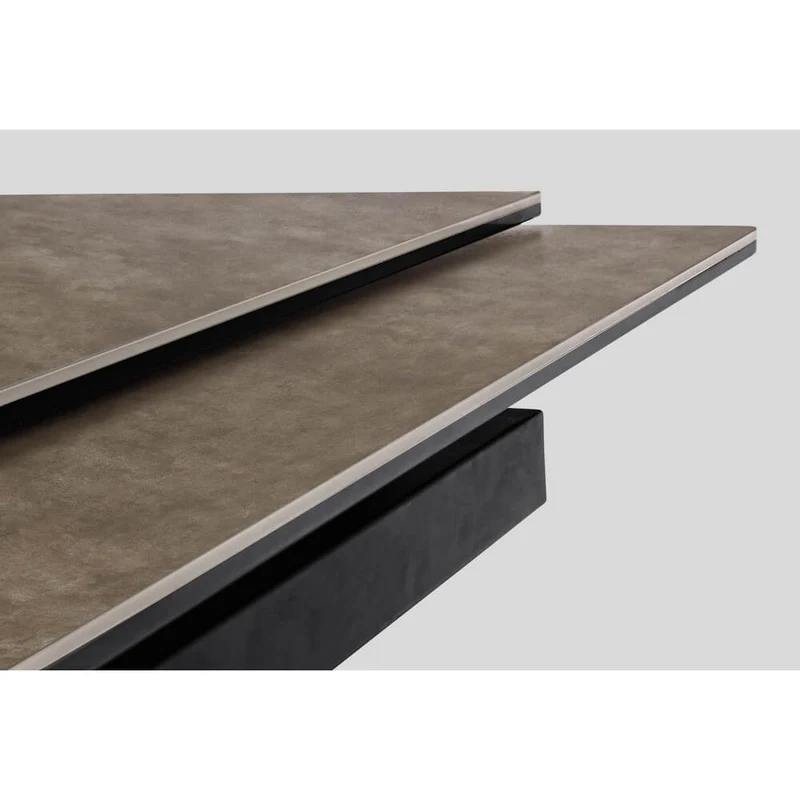 Tavolo Allungabile in Ceramica con Base in Acciaio Inox - KYRA
