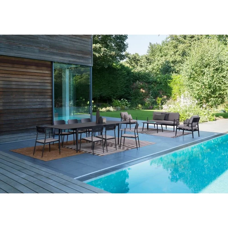 Tavolo da Giardino Allungabile in Alluminio 200-300x100 cm - ZANDOR