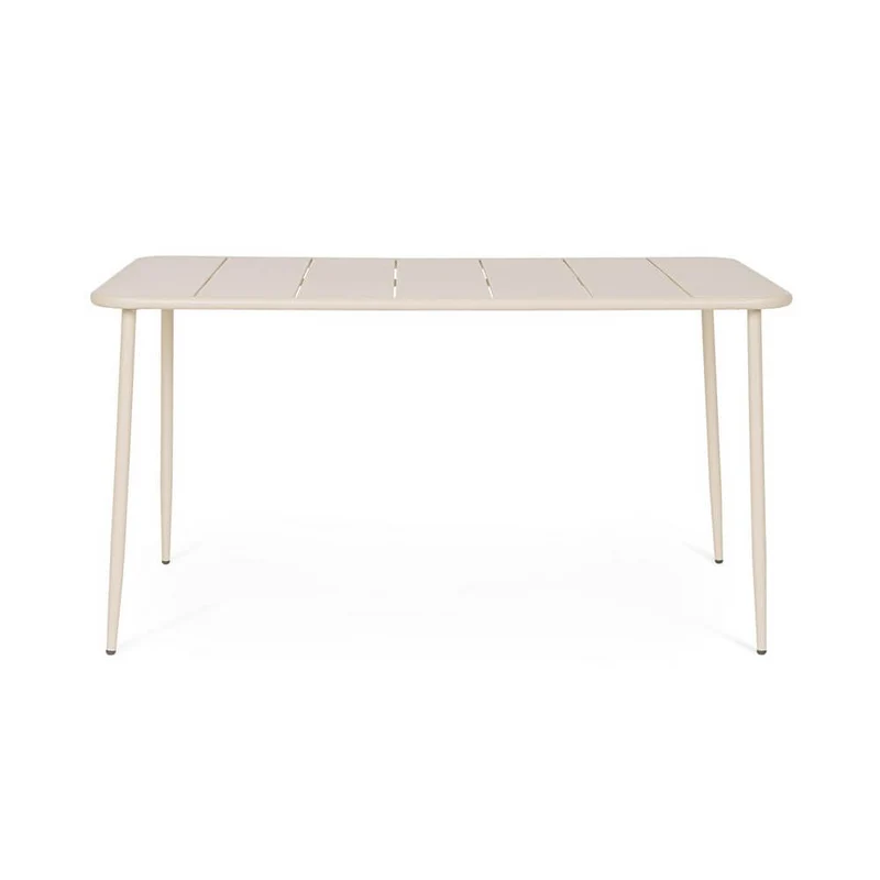 Tavolo da Giardino Rettangolare in Acciaio 140x80 cm - THARNIS